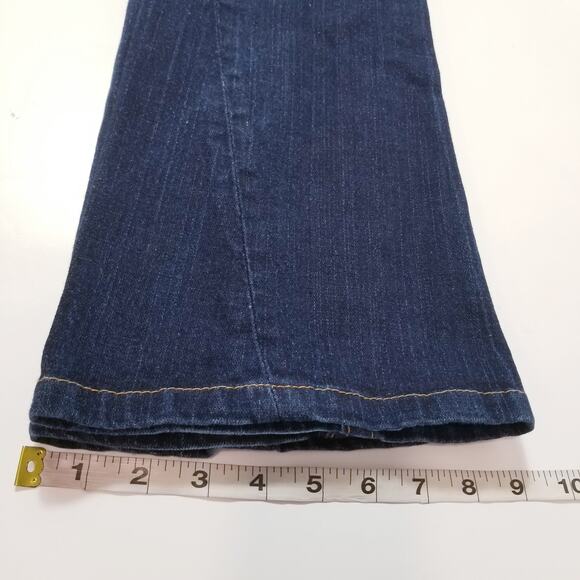 True Religion Jeans Joey Low Rise Bootcut Dark Wash Blue Denim - Picture 8 of 11